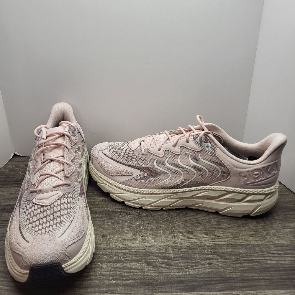 Hoka One One Clifton LS Running Sneaker Men's Size 14 Cosmic Pearl Galaxy New